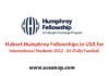 Programme de bourses Hubert Humphrey 2022-2023 pour les étudiants et les professionnels 2022-2023 Programme de bourses Hubert Humphrey 2022-2023 pour les étudiants et les professionnels 2022-2023